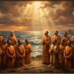 Sacred fine art honoring the 21 Coptic Christian martyrs of Libya
