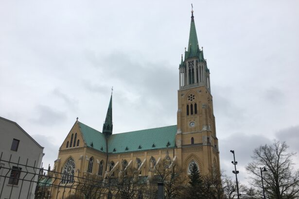 Cathedral of Saint Stanislaus Kostka in Łódź, Poland, where Helen Kowalska fled after the 1924 ballroom vision