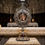The consecrated host and relics of the Eucharistic Miracle of Lanciano