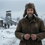 Father Walter Ciszek holding rosary in Soviet Gulag Siberian labor camp