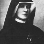 Saint Maria Faustina Kowalska in religious habit and veil, archival photograph taken in 1931